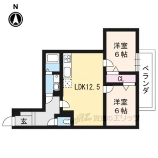 鳥羽エクセレント【3階】の間取り