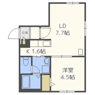 ル・ファール北円山【5階】の間取り
