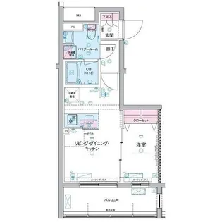 GENOVIA三軒茶屋 green veil【3階】の間取り