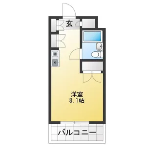 クオリシティ山手【3階】の間取り