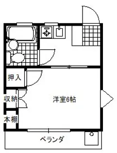 東町ハウス【1階】の間取り