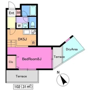エスペランサ高井戸【1階】の間取り