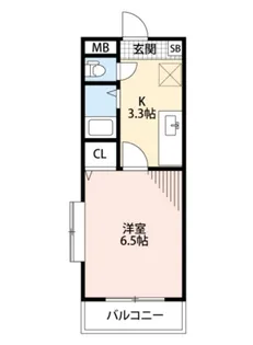ロイヤルヒルズ大橋参番館【4階】の間取り