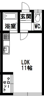北海道釧路市材木町3-15 ペンテMW【1階】の間取り