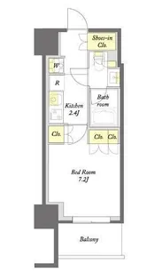 プライムメゾン板橋【9階】の間取り
