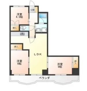 コンフォートヴィラI【4階】の間取り