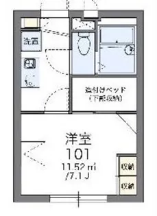 レオパレスメゾン 紗々【3階】の間取り