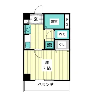 第1ロジィングス天野屋【5階】の間取り