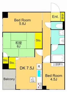 グランレーブ蒲田東【1階】の間取り