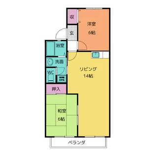 ハイネス高島【1階】の間取り