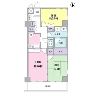 エクレール上池台【3階】の間取り