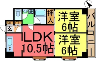 アゼリアコート【3階】の間取り