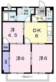 ハーヴェスト的場I【2階】の間取り