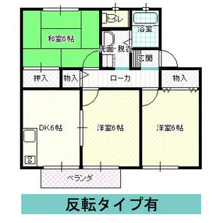 メロウウイング A棟【2階】の間取り