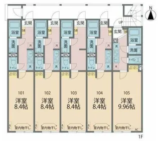 カインドネス本厚木南町【1階】の間取り