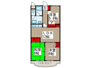 ACR0.PRE.STAGE【3階】の間取り