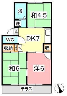 プレジール堀田 4号棟【1階】の間取り