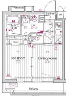 ガーラ練馬グランドステージ【2階】の間取り