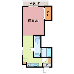 プエンテスール【6階】の間取り