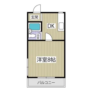 シャトル細田【1階】の間取り