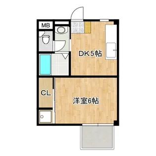 ハイツ宇田川【1階】の間取り