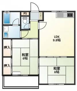 ヴィレッジ足門II【2階】の間取り