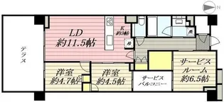 グランドメゾン武蔵小杉の杜【1階】の間取り