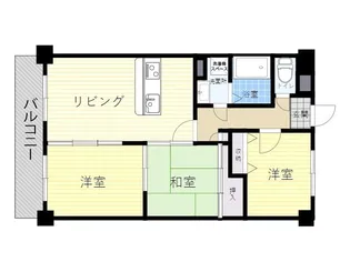 プレジデント大道【7階】の間取り