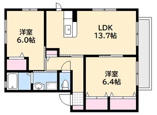 プロスペクト高須 A棟【2階】の間取り
