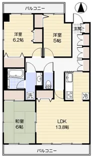 ルーエハイム府中【7階】の間取り