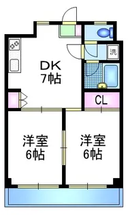 クレドール千川【2階】の間取り