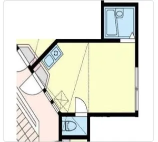 ユナイト生麦バティスト・クルーズ【1階】の間取り