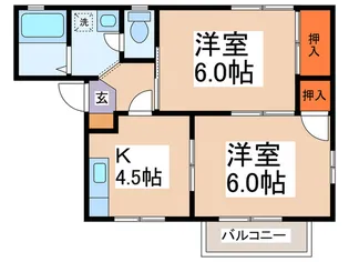 フォレストヒルA棟【2階】の間取り