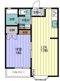 東海コーポレーションA【1階】の間取り