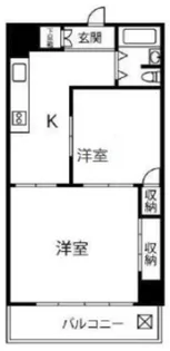 西尾久マンション【2階】の間取り