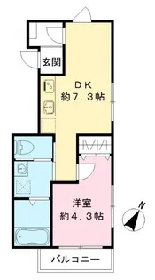 仮称六本木ルガロ【3階】の間取り