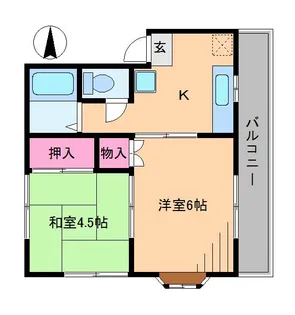 リバーサイド綱島【2階】の間取り