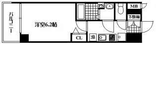 プレサンス神戸キュリオ【7階】の間取り
