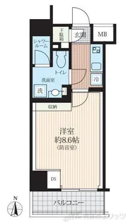 TRACK両国【4階】の間取り