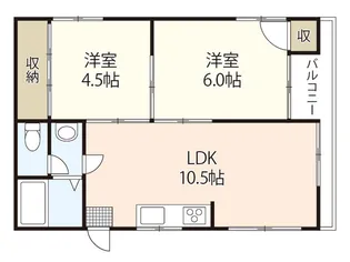 松岡マンション【2階】の間取り