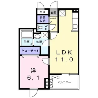 メゾンド 正【4階】の間取り