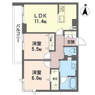 リラフォート【2階】の間取り