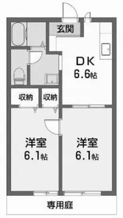 フレグランスガーデン【1階】の間取り