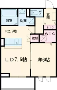 グラン・ルミエール【1階】の間取り