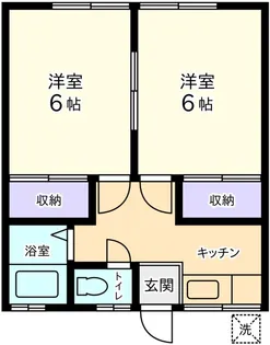 第1森ハイツ【1階】の間取り
