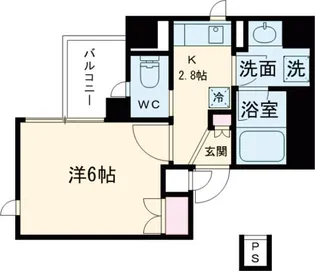 ルジェンテ・バリュ上野【6階】の間取り