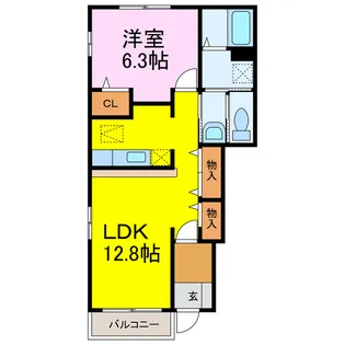 サンリット【1階】の間取り