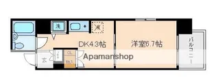 パークノヴァ伊勢佐木長者町【5階】の間取り