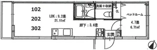クリフビレッジZ棟【1階】の間取り