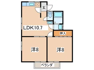 フラワ-コ-トAの間取り